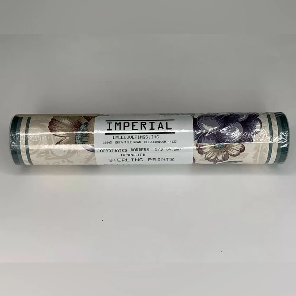 Imperial Sterling Prints Coordinated Borders 5Yd Nonpasted Wallcoverings RA4113B